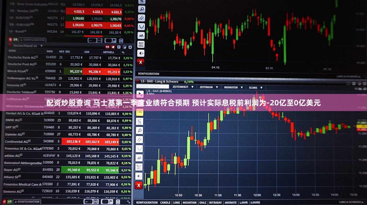 配资炒股查询 马士基第一季度业绩符合预期 预计实际息税前利润为-20亿至0亿美元