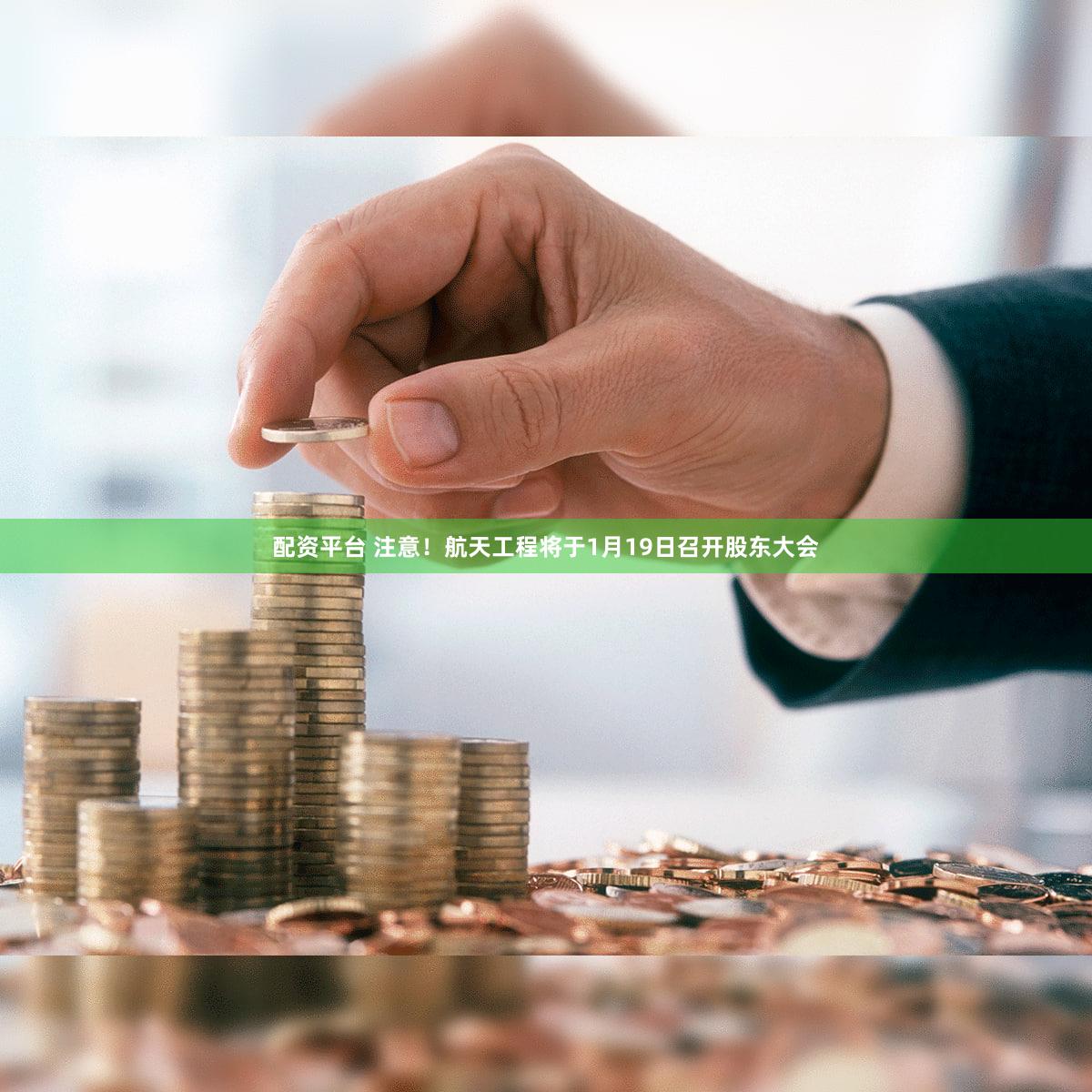 配资平台 注意！航天工程将于1月19日召开股东大会