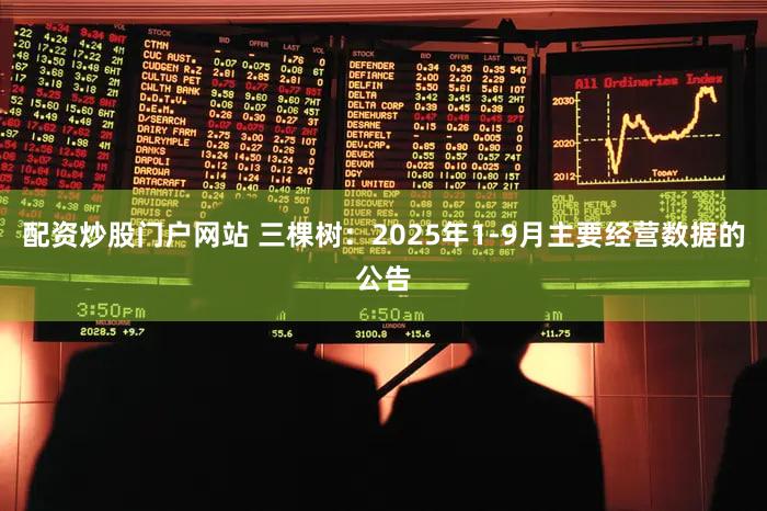 配资炒股门户网站 三棵树：2025年1-9月主要经营数据的公告