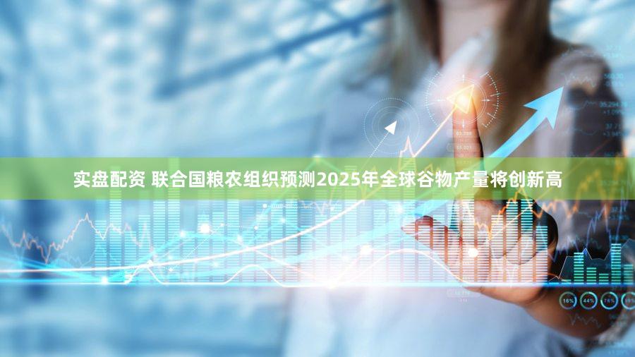 实盘配资 联合国粮农组织预测2025年全球谷物产量将创新高